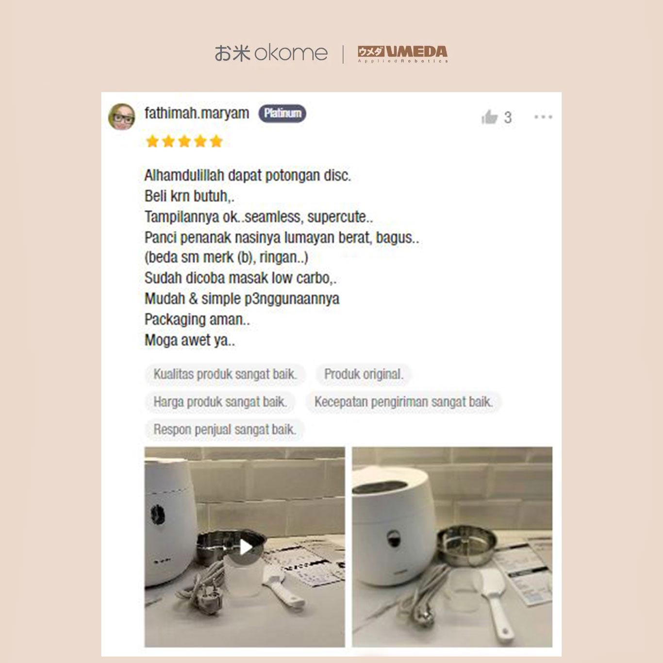 Komentar Umeda Okome di Shopee 2