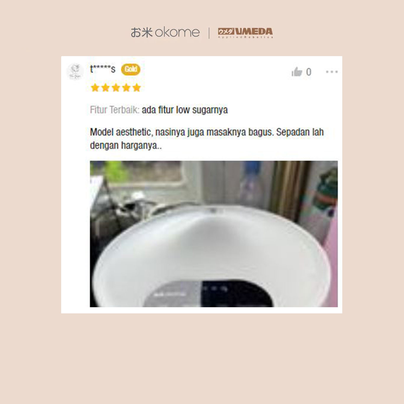 Komentar Umeda Okome di Shopee 4
