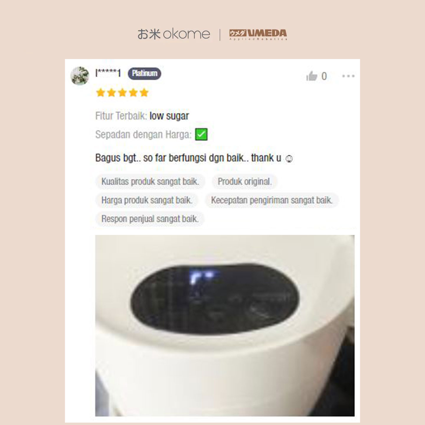 Komentar Umeda Okome di Shopee 6