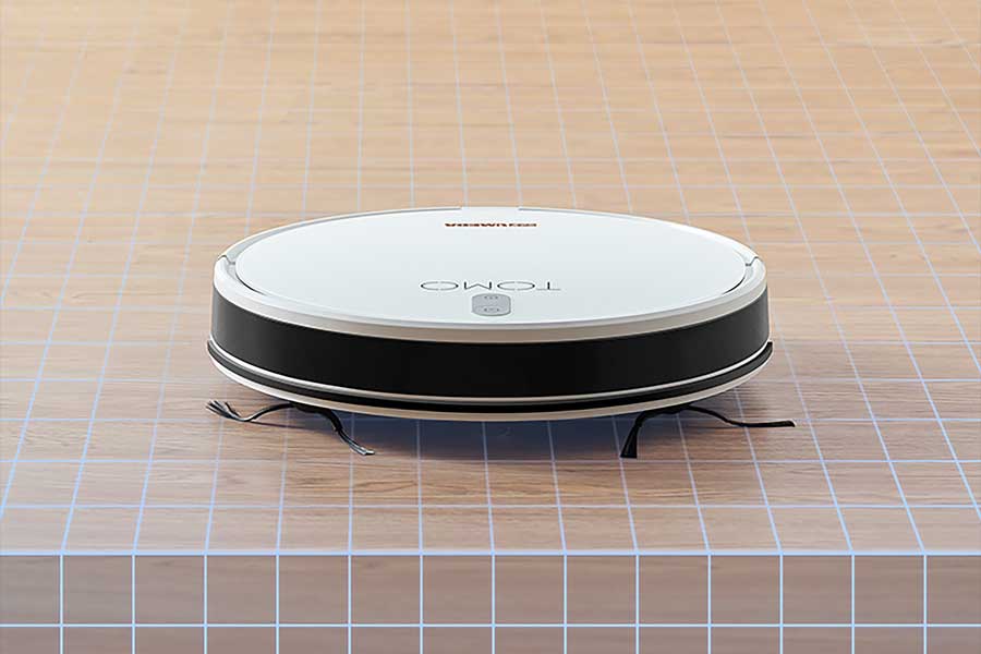 Sensor anti-fall mencegah robot terjatuh dari tempat tinggi.