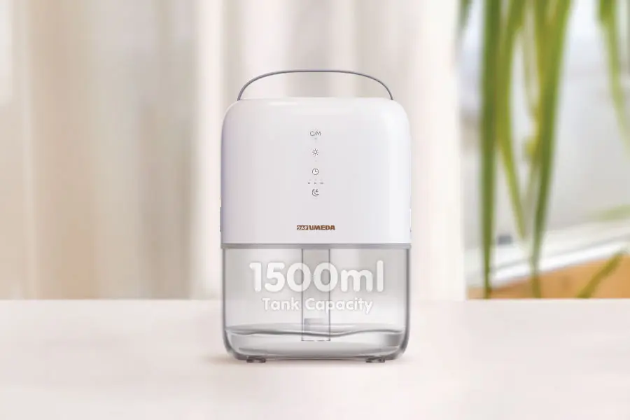 Kapasitas tangki air 1500 ML dengan area coverage up to 20m².